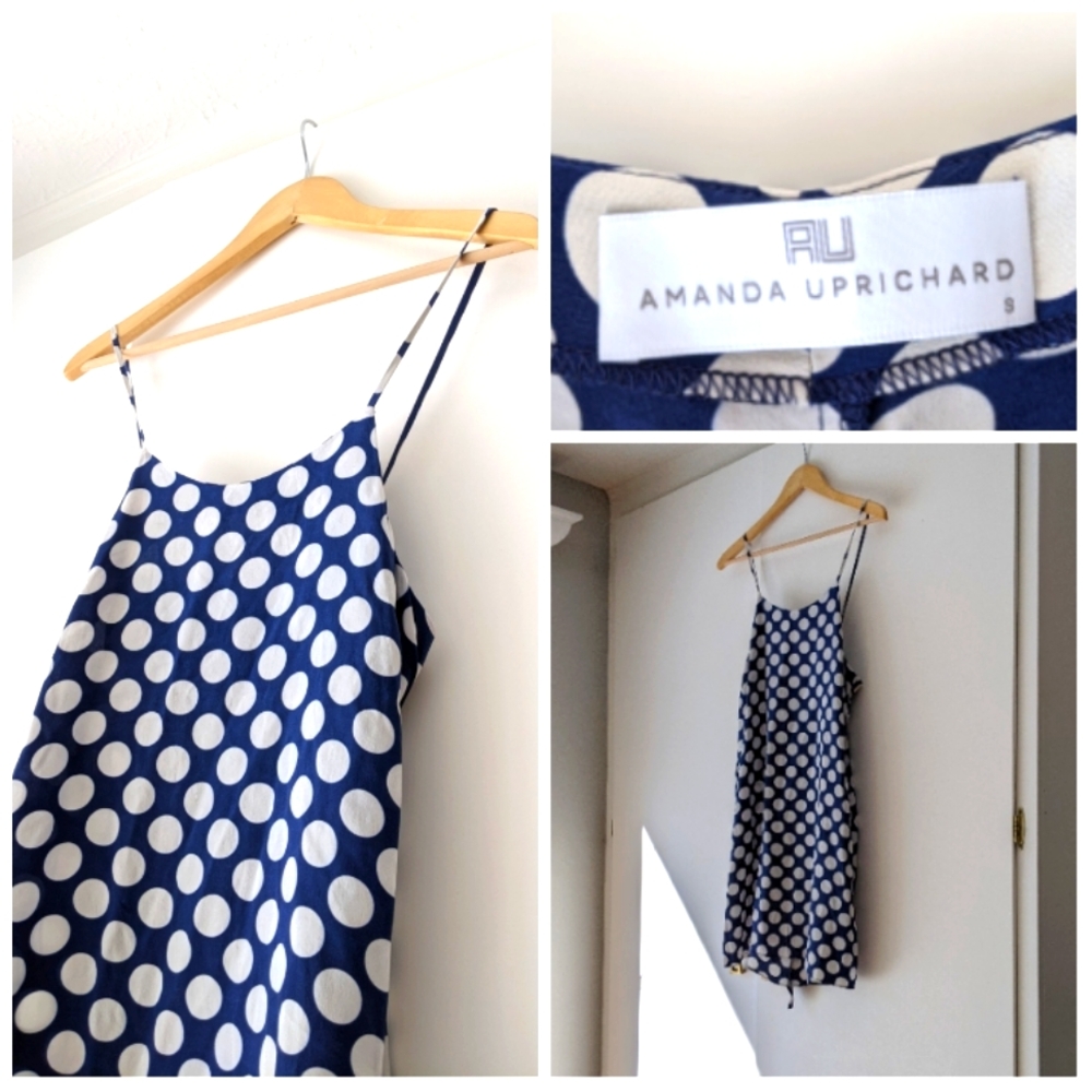 Amanda Uprichard Silk Dot Dress Size S